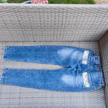 Riflové nohavice dievčenské v.140, 140