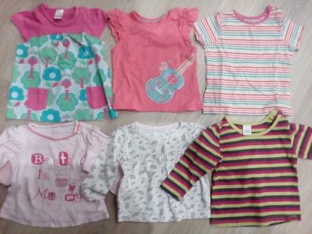 Tričká košieľky pre dievcatko, 80