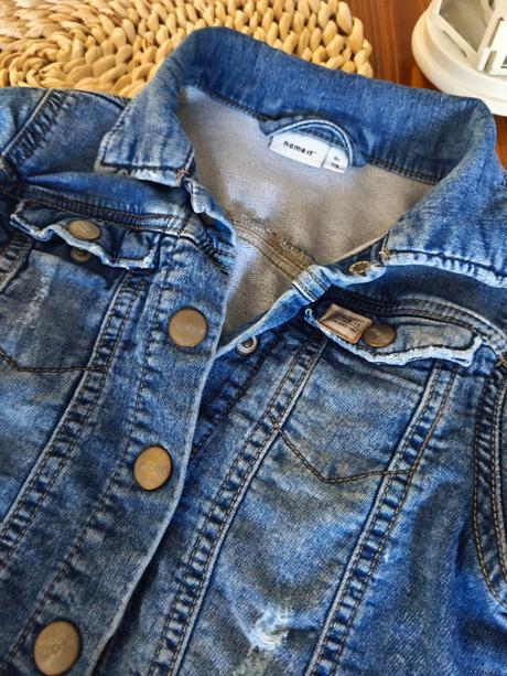 Riflová bunda name it modrá 116, name it,116