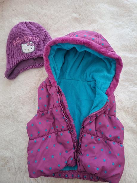 Dievcenska vesta plus ciapka, george,80