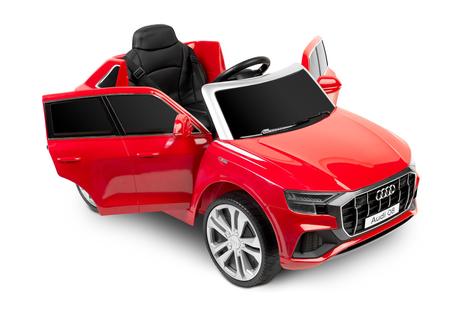Toyz elektrické autíčko audi rs q8 červené,