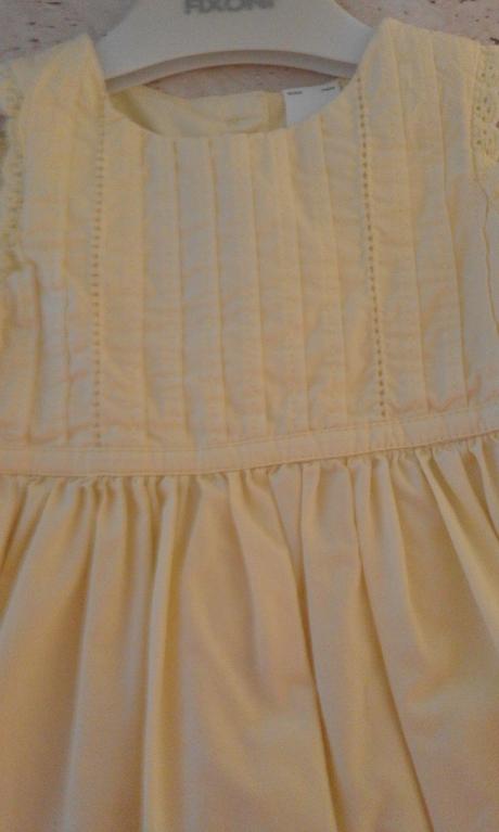 Bledožlté balónové dievčenské šatočky, baby club,68