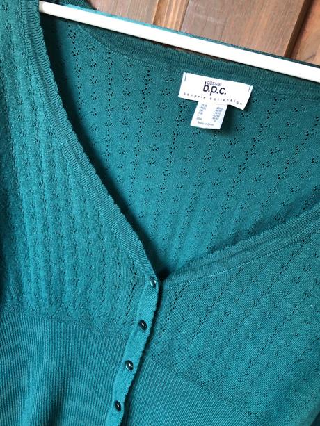 Svetrík s ažúrovým vzorom, bonprix,40