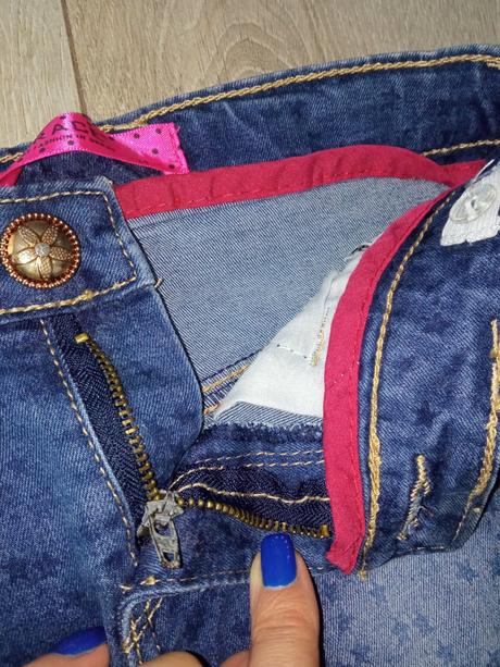 Dievčenská rifľová sukňa s hviezdičkami (134), grace,134