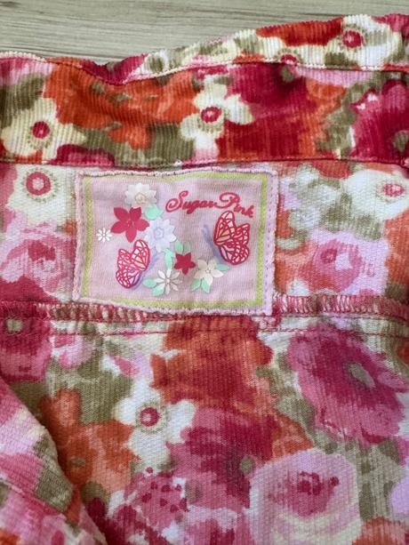 Dievčenské kvetinkované šaty, sugar pink,128