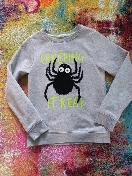 H&m mikina s pavukom c. 134/140, h&m,134