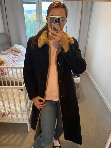 Dámsky teplý kvalitný kabát, xl