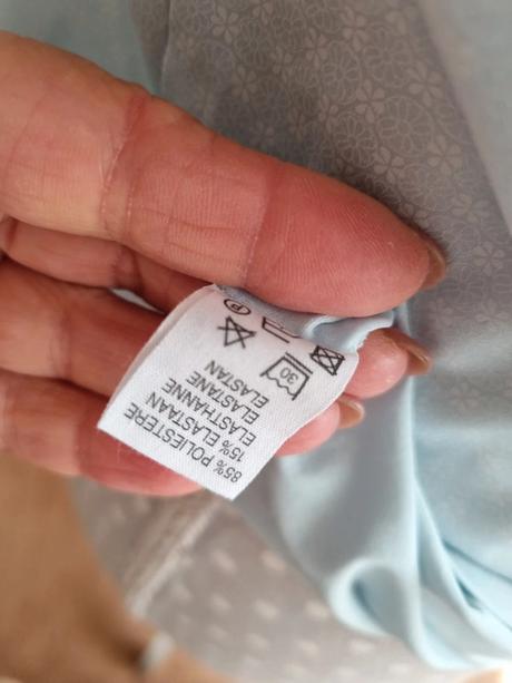 Blankytnomodré elast.tielko 40, 40