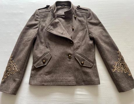 New look military vlnený kabátik, sako vel.m, new look,m