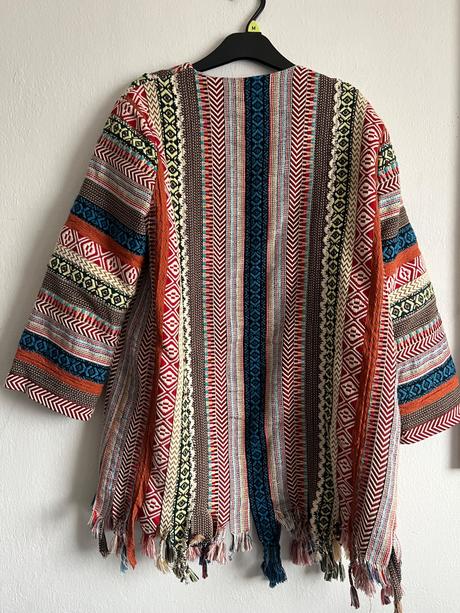Zara boho etno hippie kabat bavlna velk l vzaty 1x, zara,l