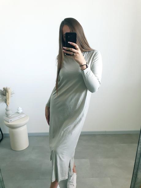 Tričkové midi šaty m, h&m,38 / m