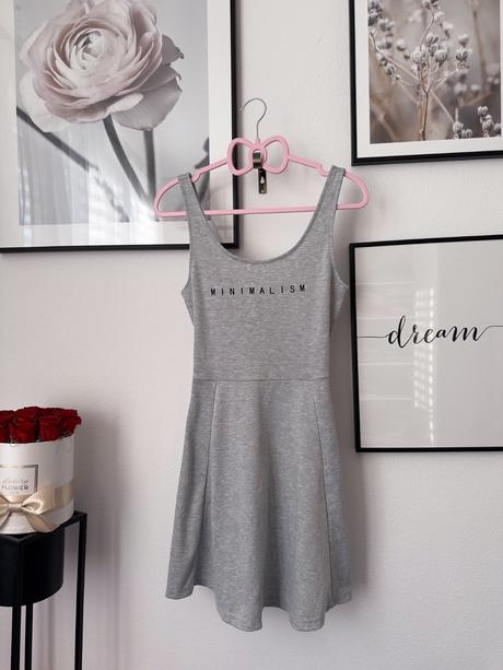 Šedé športové šaty, h&m,xs