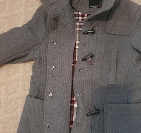 Sivý kabát fishbone, fishbone,l