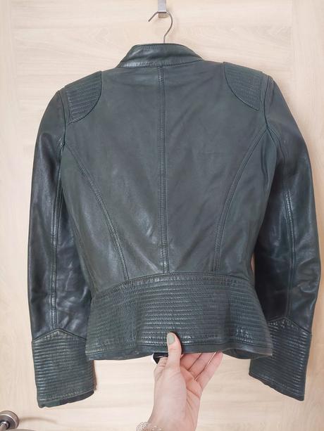 Kozena bunda tmavozelena max-mara s, s