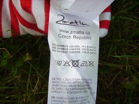 Pásikavé tričko na dojčenie z bambusu s - m predĺž, s