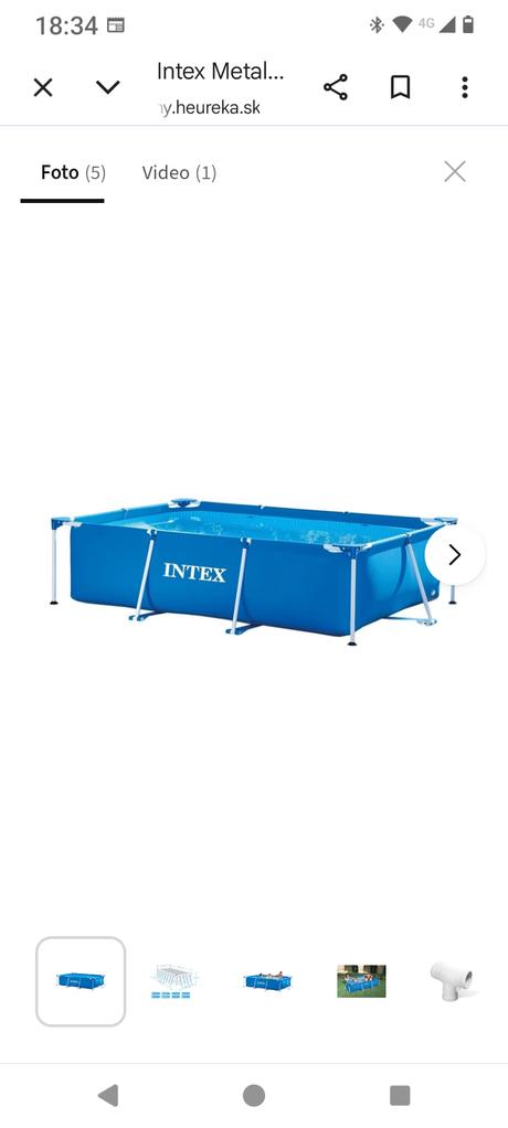 Bazén intex 2x3 metre, 
