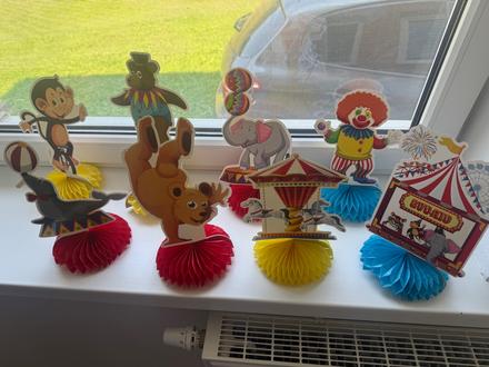 Dekorácie na karneval- detskú oslavu- cirkus,