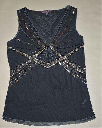 42/44 elasticky top s flitrami, xl/xxl, xl