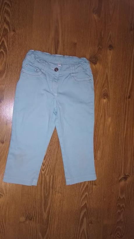 Krátke rifľové elastické nohavice 134, 134