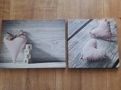 Dvojobraz na plátne, dekoracia,