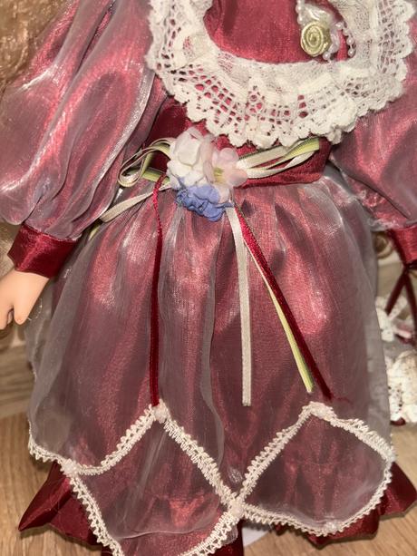 Porcelánová bábika nevesta, 43 cm, perfektný sta,