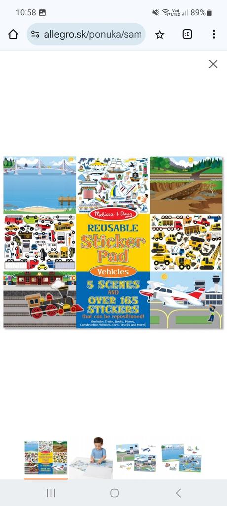 Sada viacnásobne nalepiteľných nálepiek vozidlá,