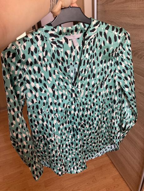 Vzorovaná blúzka, h&m,32