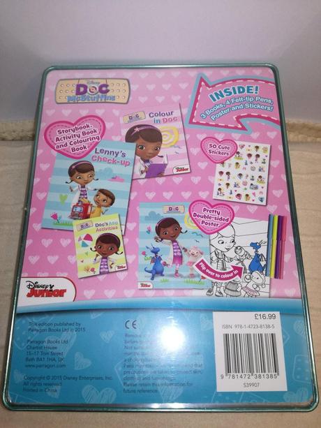 Happy activity tin disney doc mcstuffin nsp18,