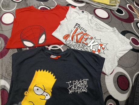 6x tričko dlhý rukáv, 134