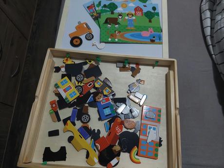 Magnetická drevená vkladačka, 