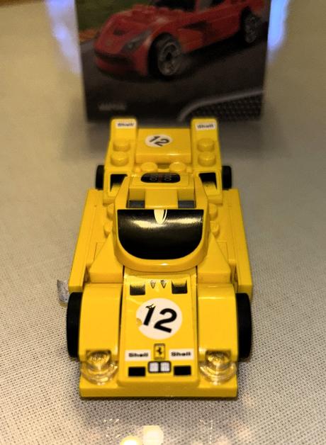Lego shell ferrari s naťahovacím motorom - 2 kusy, 