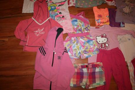 Divčenské oblečenie balik velkost 110/116, 104–116