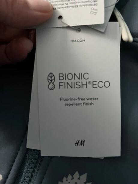 H&m nová vodevetru odolná vyteplená softshellka, h&m,122 / 128