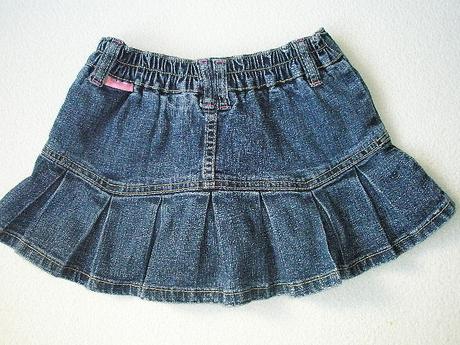 Riflová sukňa s gaťkami zn. gasoline 116/122, 116