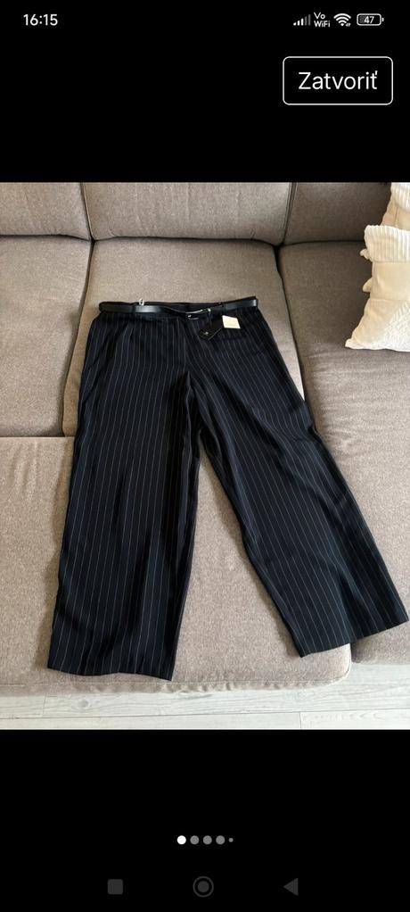 Nové nohavice široké, c&a,48