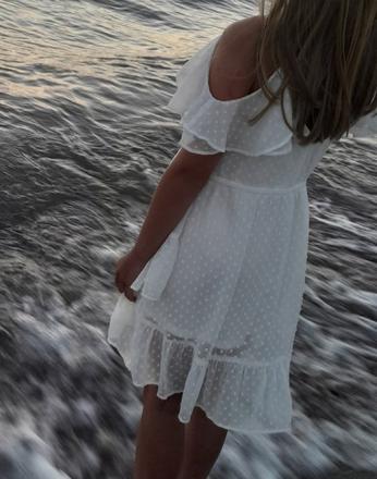 Biele letné šaty, lindex,128