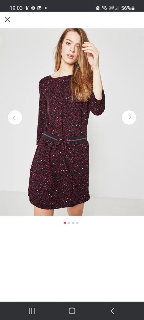 Saty vinovej farby, promod,36