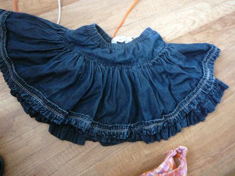 Dievcenska riflova sukna, h&m,110