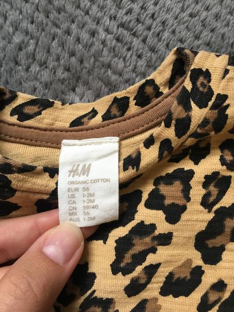 Leopardie tričko, h&m,56