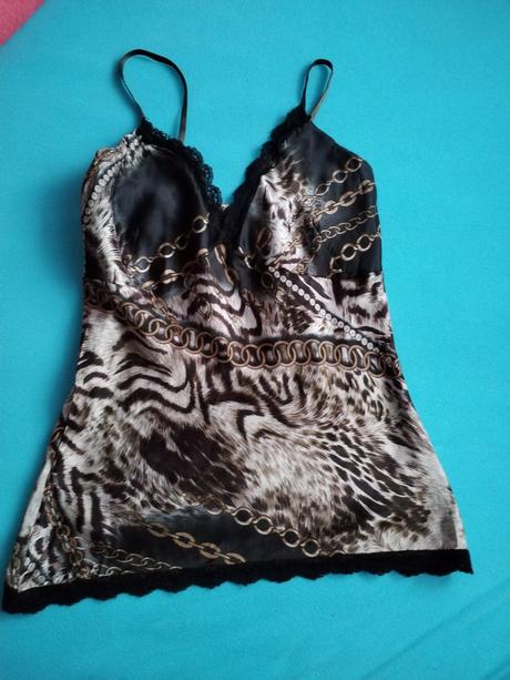 Satenovy luxusny top xs/s, s