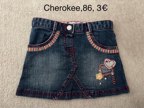 Riflová sukňa, cherokee,86