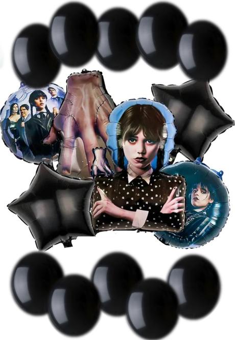 Balóny - wednesday addams 75x48cm - 16/17/18 kusov,