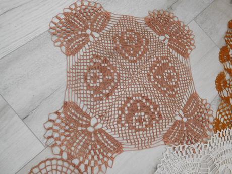 Háčkované dečky do hneda, 