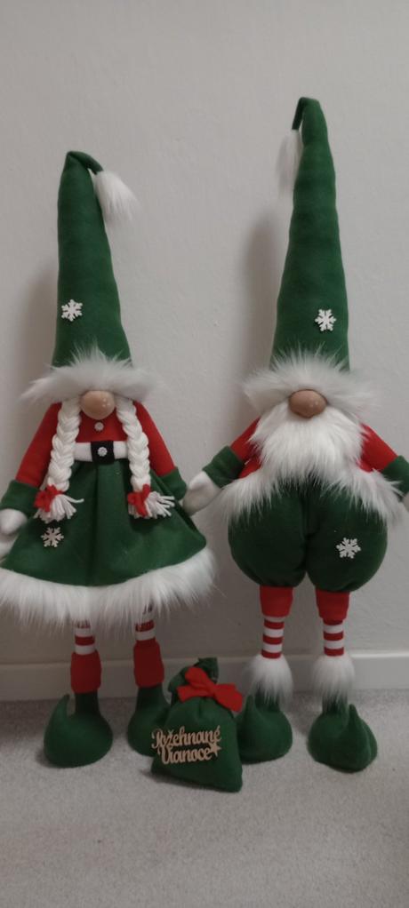 Vianočný párik škriatkov, 