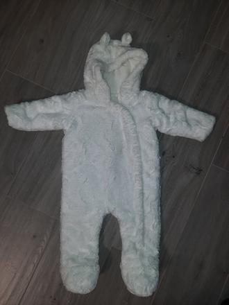 Huňatý overal s uškami na zimu, f&f,74