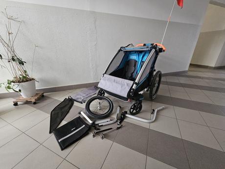 Kočík - cyklovozík thule chariot 2, pre 2 deti, 