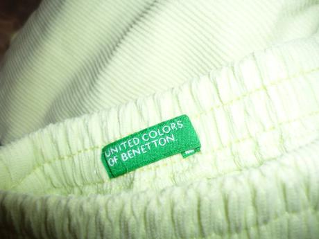 Svetlozelené nohavice, benetton,68