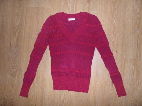 Bordový pulóver, orsay,l