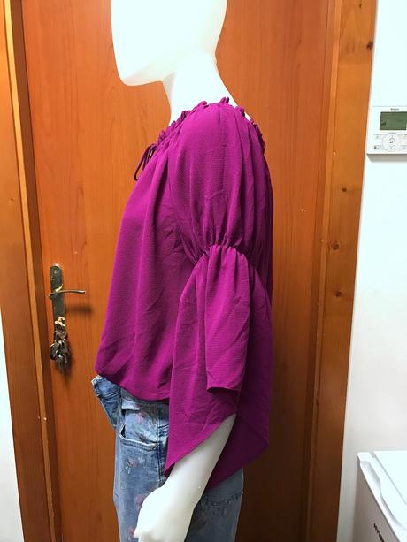 Blúzka s asymetrickými rukávmi, 40, bonprix,40