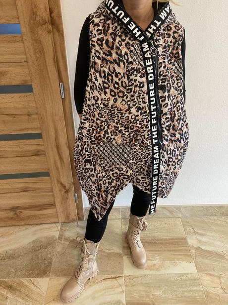Vesta leopardací vzor xl,2xl,l, xl